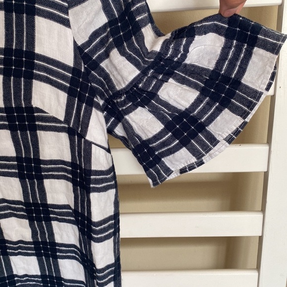 Madewell Bell-Sleeve Dress in Leighton Plaid Size 2 - Picture 9 of 17
